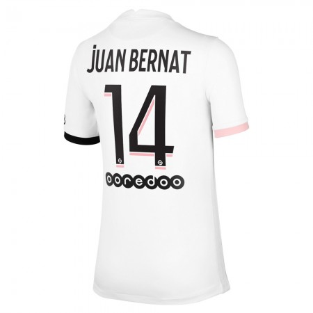 Jalkapallo Pelipaidat Paris Saint-Germain Juan Bernat 14 Vieraspaita 2021-2022 Lyhythihainen
